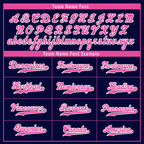 Custom Blue Pink Stripe Fashion Personalized Authentic Baseball Jersey BSBJ01-D017227