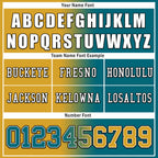 Custom Green Yellow Florida Personalized Authentic Football Jersey FBJ02-D028017-24