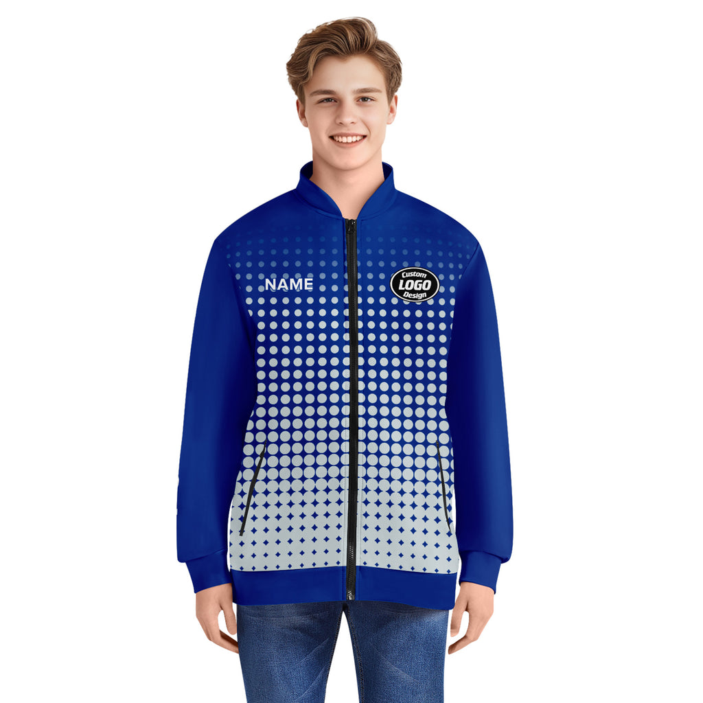 Custom Jacket Bomber Full-Snap Varsity Letterman Personalized Jacket PR092-D020346-2