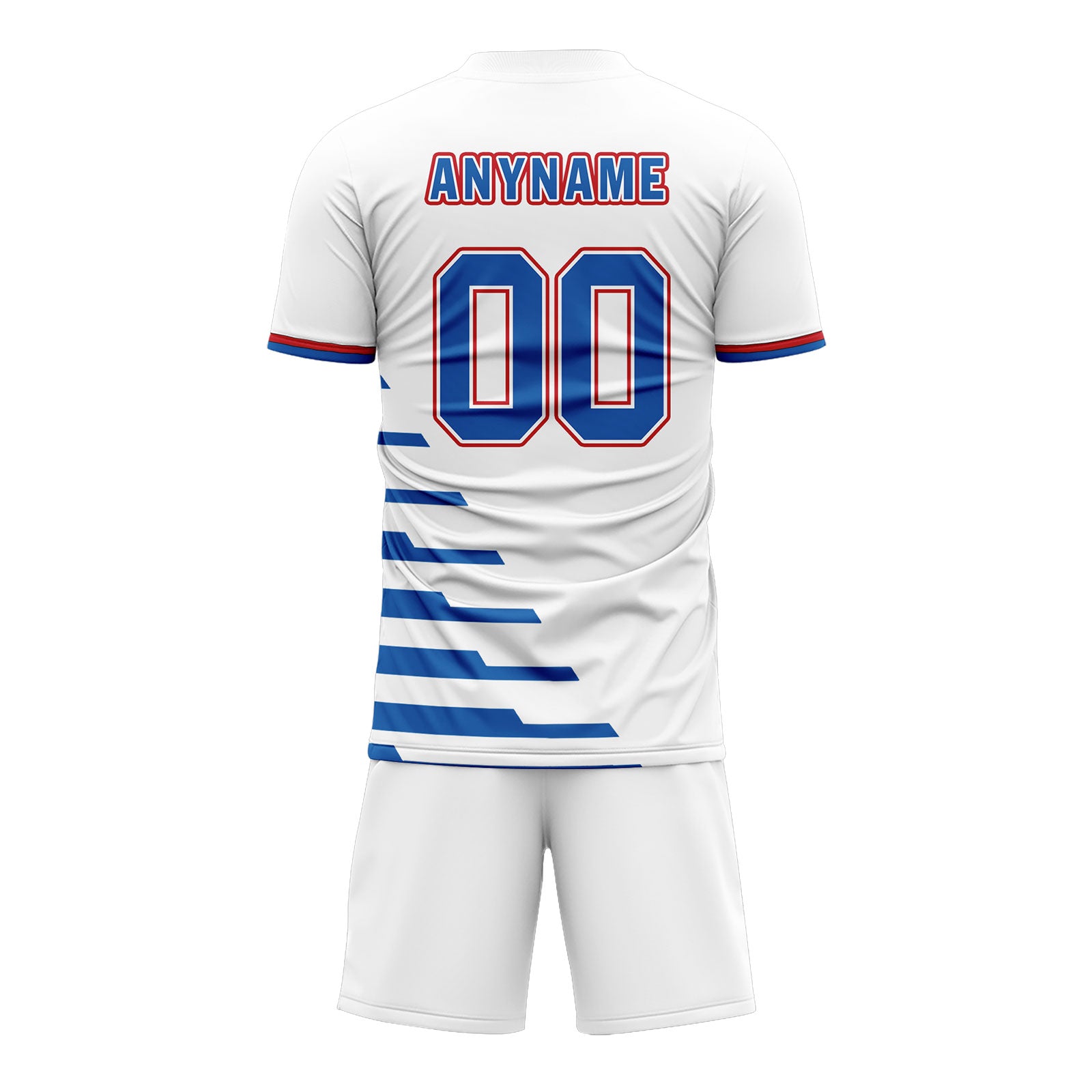 Custom White Blue Soccer Sets Jersey Personalized SCJ101-D28029