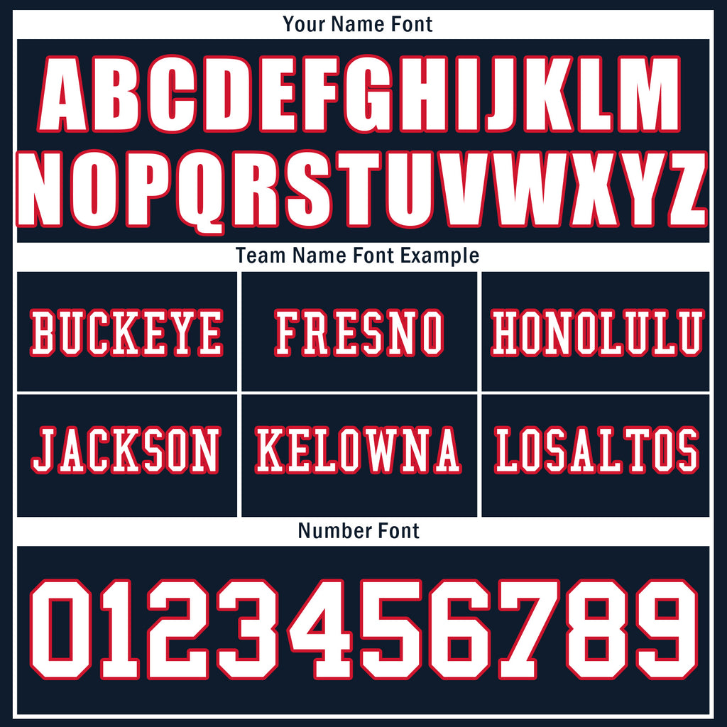 Custom Navy New England Personalized Authentic Football Jersey FBJ02-D020256-20