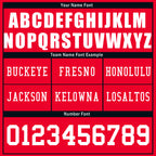 Custom Red Houston Personalized Authentic Football Jersey FBJ02-D020263-12