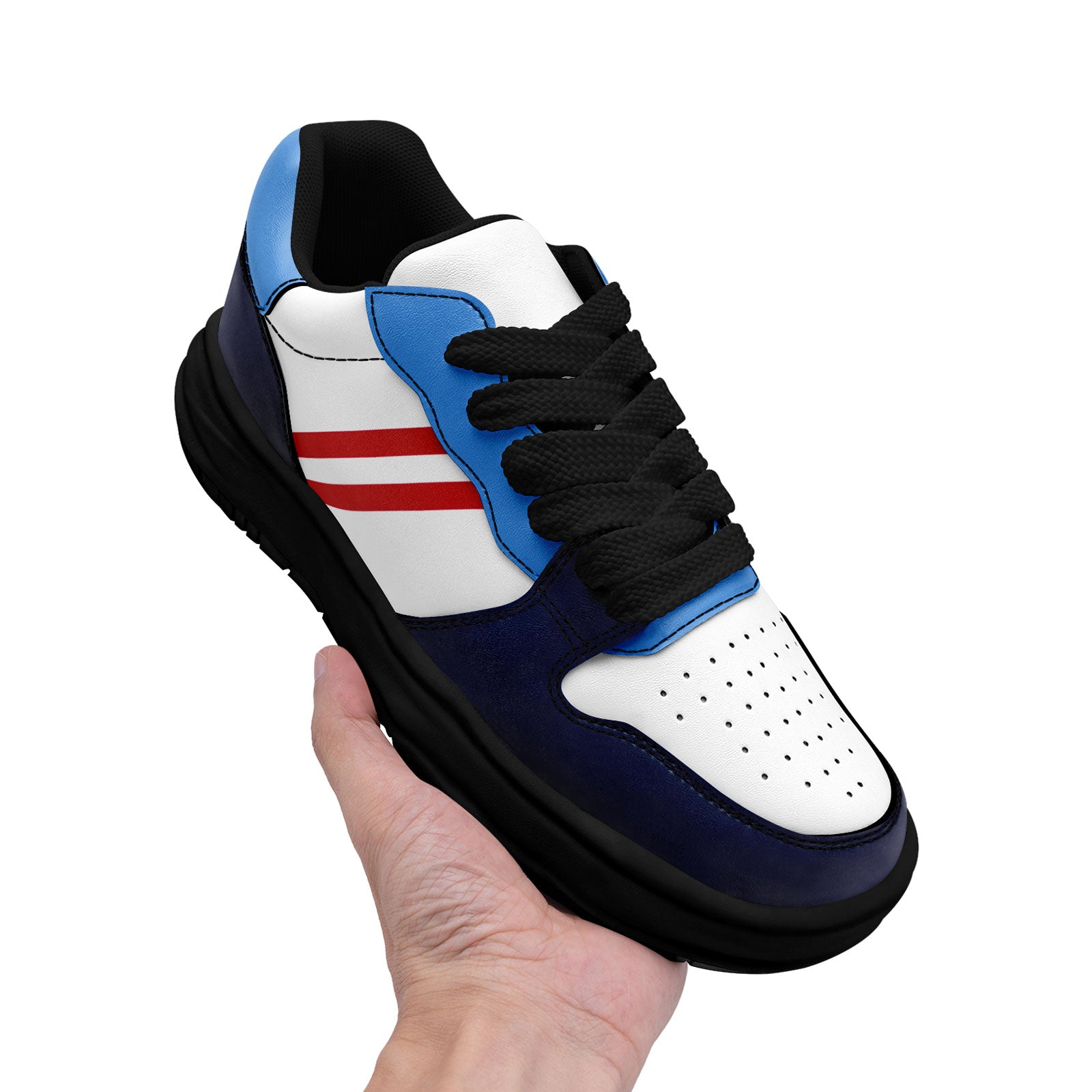 Custom Blue White Tennessee Shoes Personalized Sneaker FN032-D020389-32