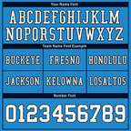 Custom Blue White Classic Style Personalized Authentic Football Jersey FBJ02-bd0a700c