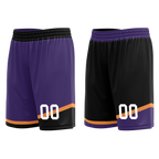 Custom Purple Black Classic Style Reversible Basketball Uniform Personalized Ordinary BBJR-D017058