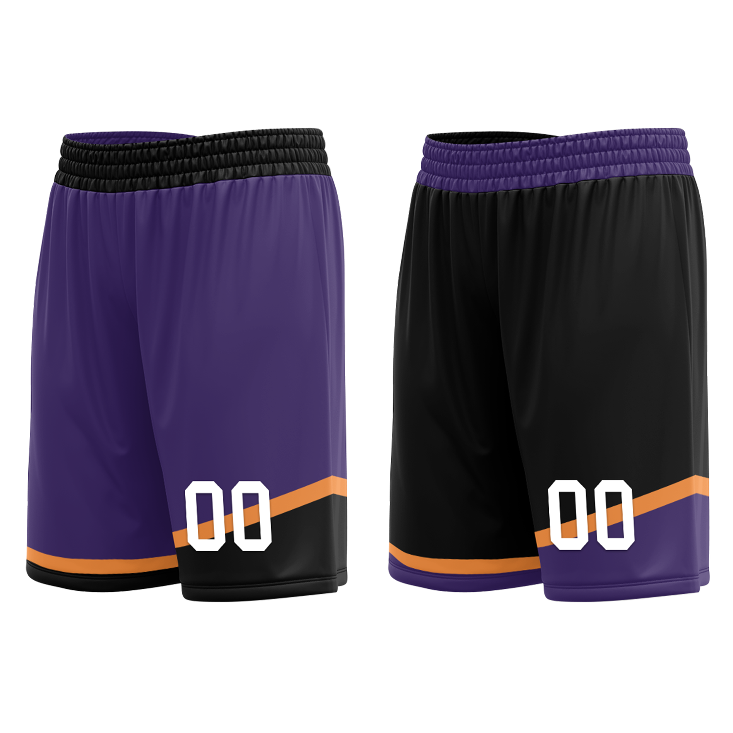Custom Purple Black Classic Style Reversible Basketball Uniform Personalized Ordinary BBJR-D017058