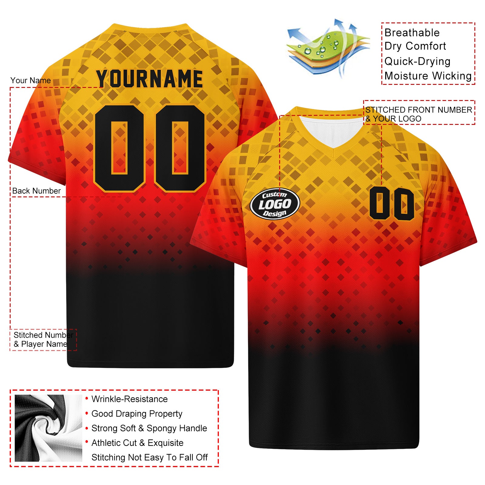 Custom Germany 2026 World Cup Football Shirt Customized Soccer Jersey for Fans Add Your Name & Number FZ190-F027096-8