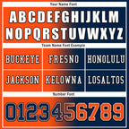 Custom Blue Orange Colorado Personalized Authentic Football Jersey FBJ02-D028017-21