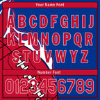 Custom Blue Red Classic Style Personalized Authentic Baseball Jersey UN002-D0b0a00-e