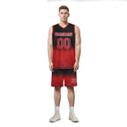 Custom Black Red Fade Fashion Sports Uniform Basketball Jersey BBJ01-D020102-4