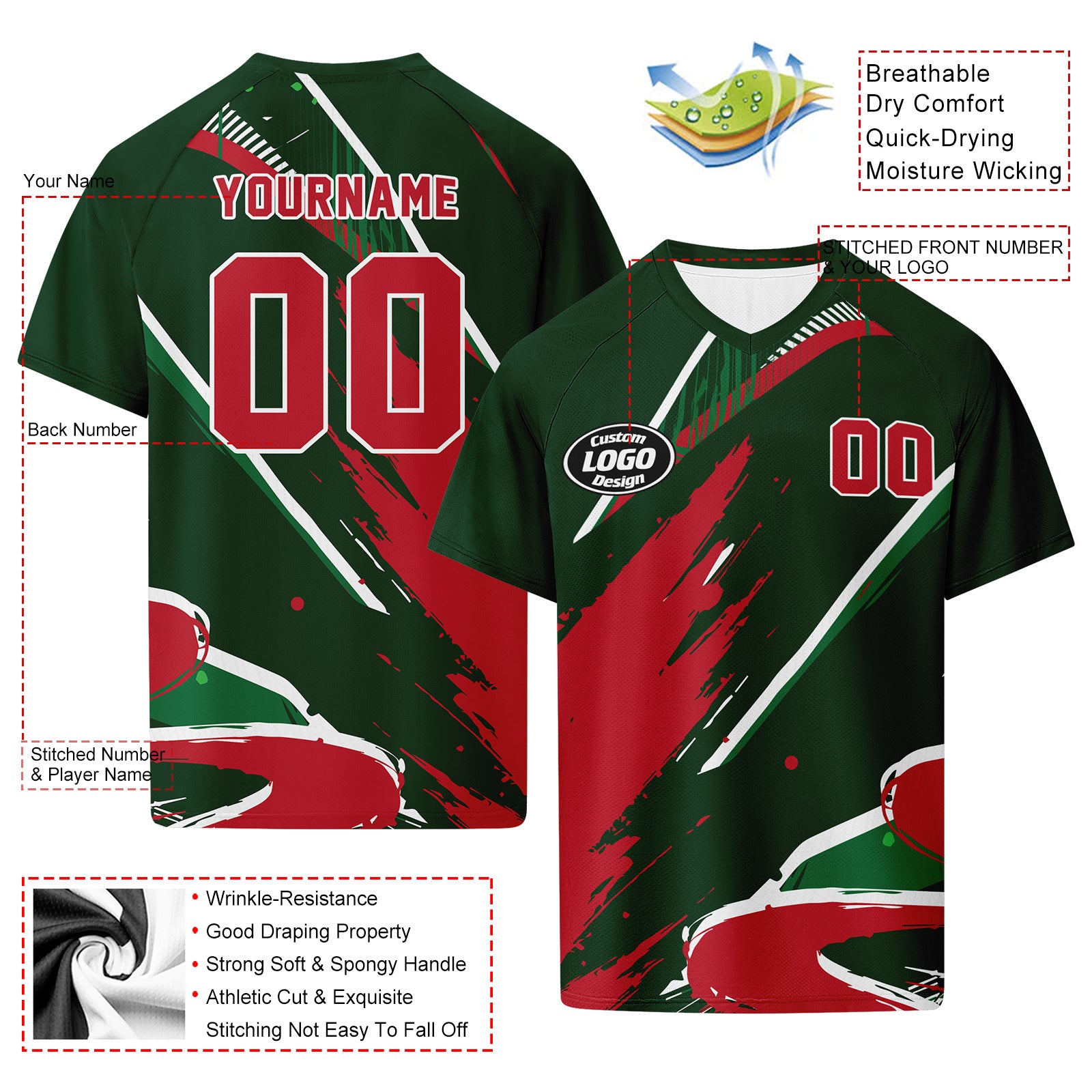 Custom Mexico 2026 World Cup Football Shirt Customized Soccer Jersey for Fans Add Your Name & Number FZ190-F020057-4
