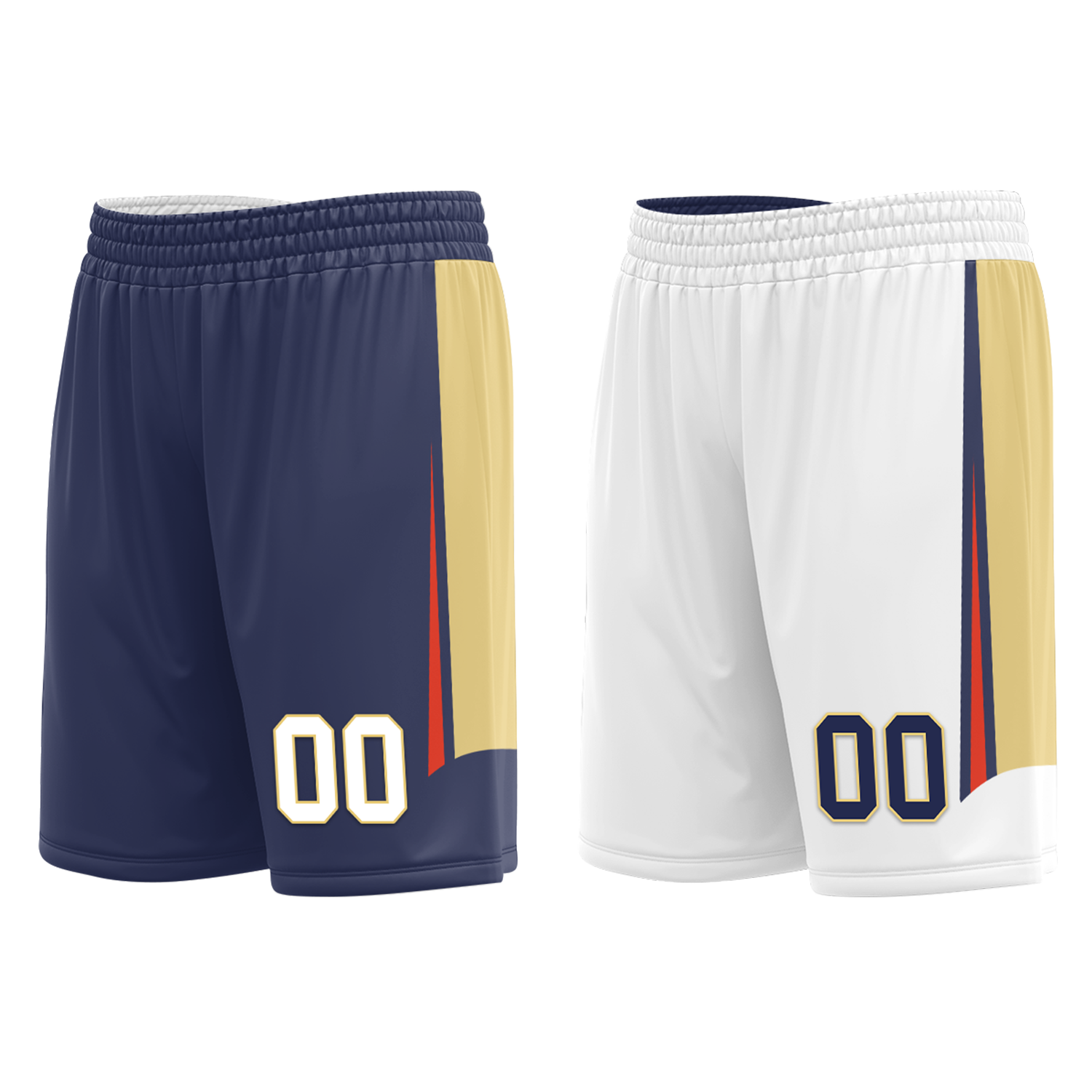 Custom Blue White Classic Style Reversible Basketball Uniform Personalized COOLMAX BBJR-D017050