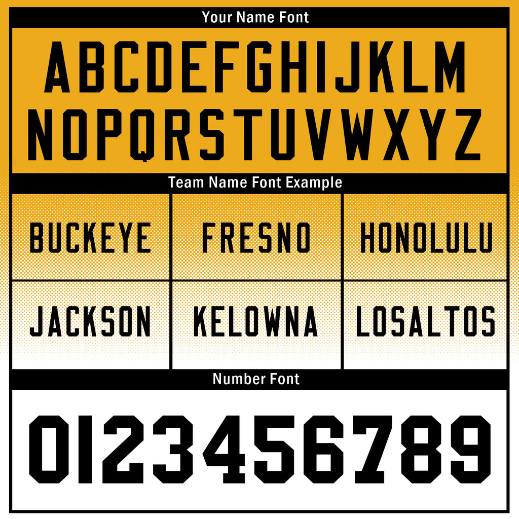 Custom Yellow Black Pennsylvania Personalized Authentic Football Jersey FBJ02-D023033-30