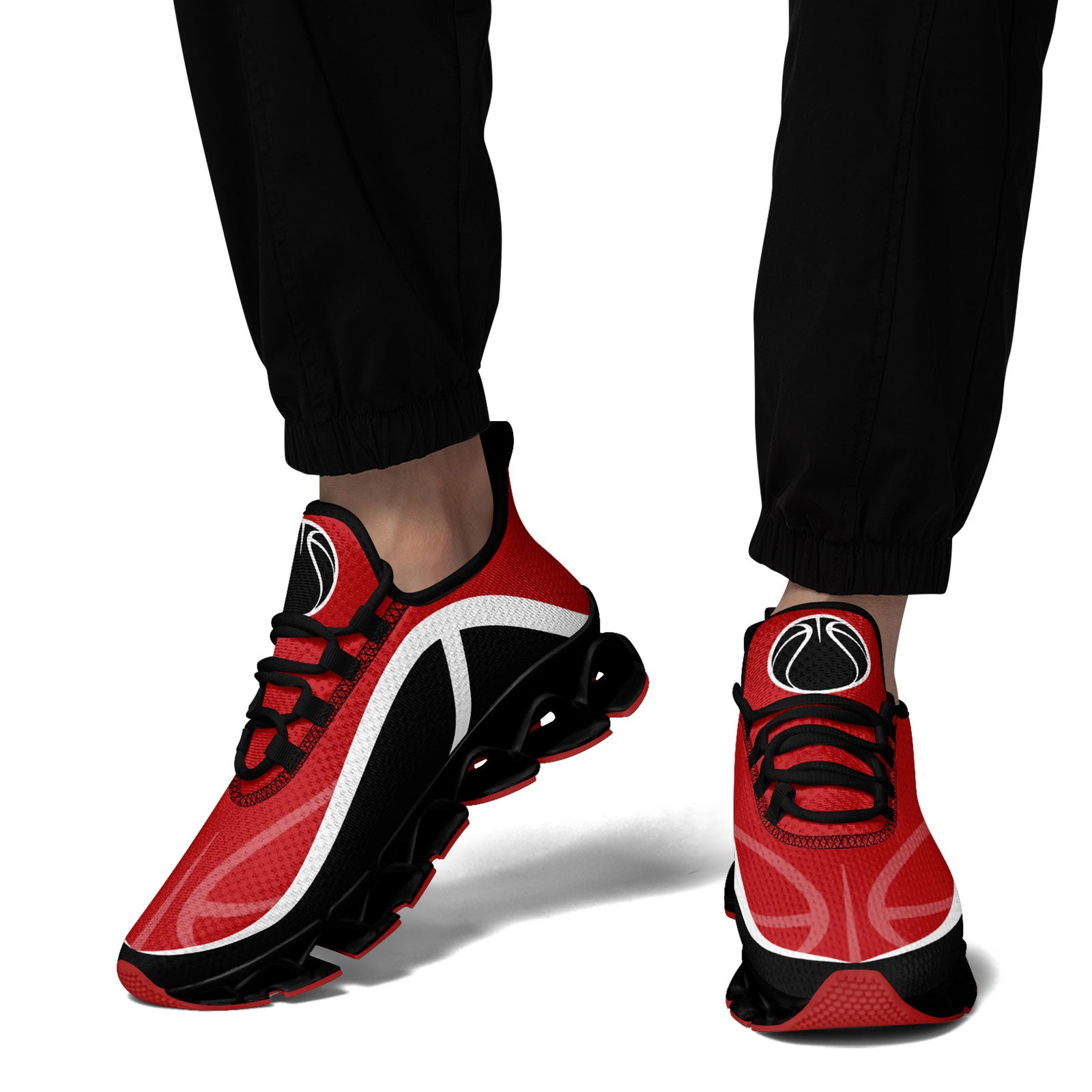 Custom Red Black Maxsoul Shoes Personalized Sneaker FN003XD-D020391-2