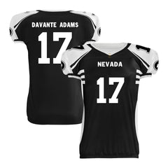 Custom Black White Nevada High-Performance American Football Jersey FBJ06-D023001-20