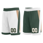 Custom White Green Classic Style Reversible Basketball Uniform Personalized Ordinary BBJR-D017002