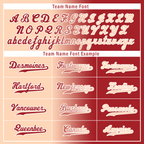 Custom Beige Red Gradient Fashion Personalized Authentic Baseball Jersey BSBJ01-D0a708f