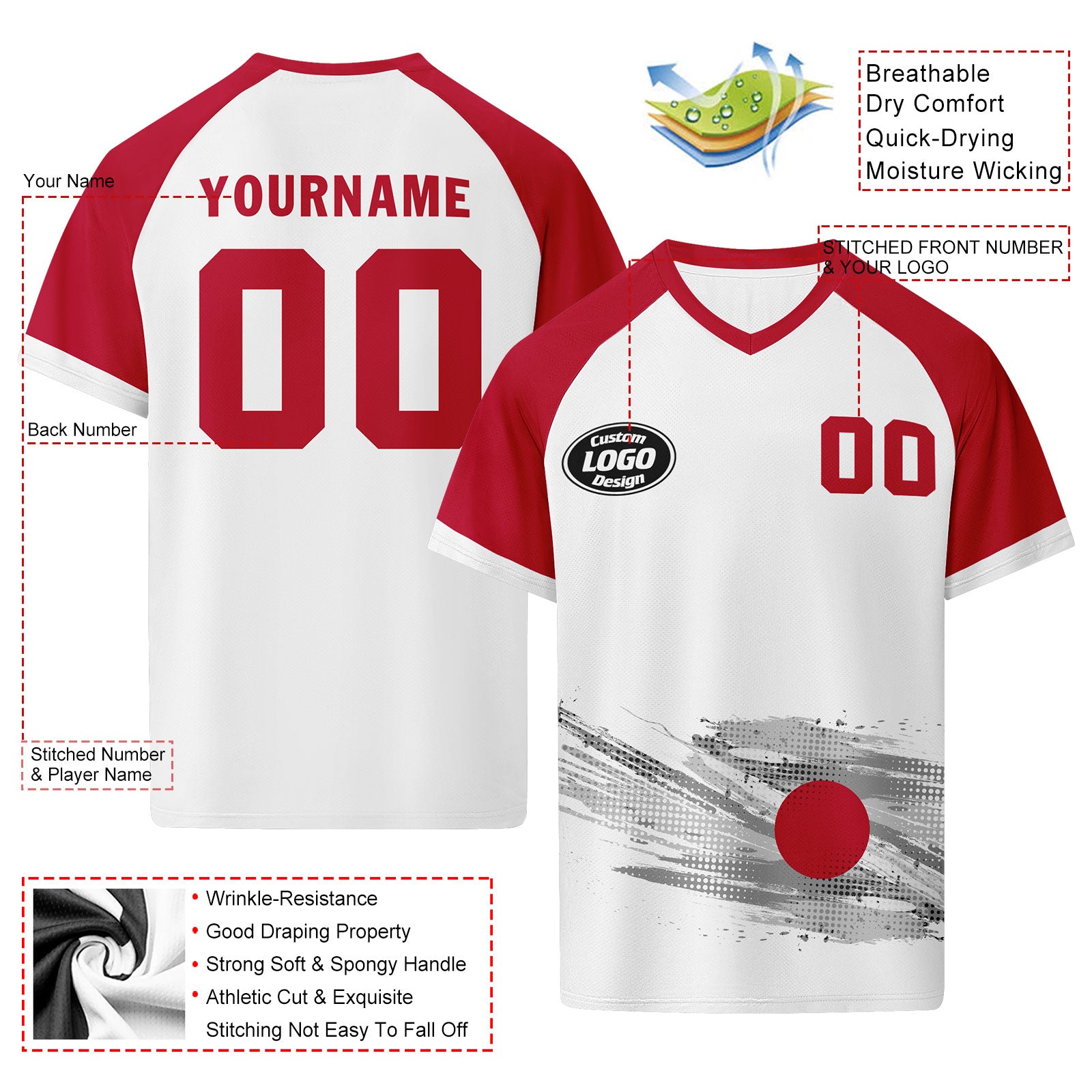 Custom Japan 2026 World Cup Football Shirt Customized Soccer Jersey for Fans Add Your Name & Number FZ190-F025088-3