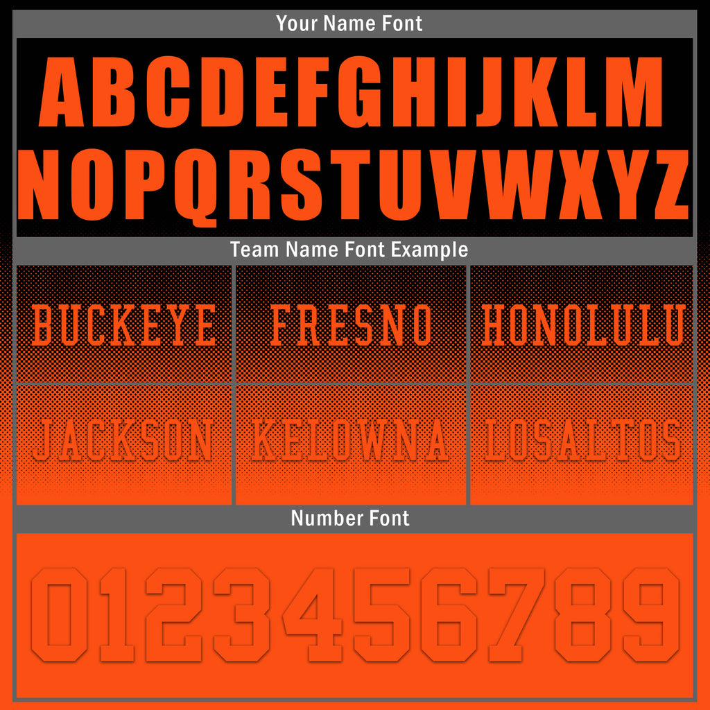 Custom Black Orange Cincinnati Personalized Authentic Football Jersey FBJ02-D020249-6