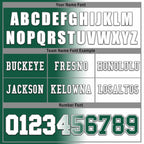 Custom Green White New York Personalized Authentic Football Jersey FBJ02-D028017-30