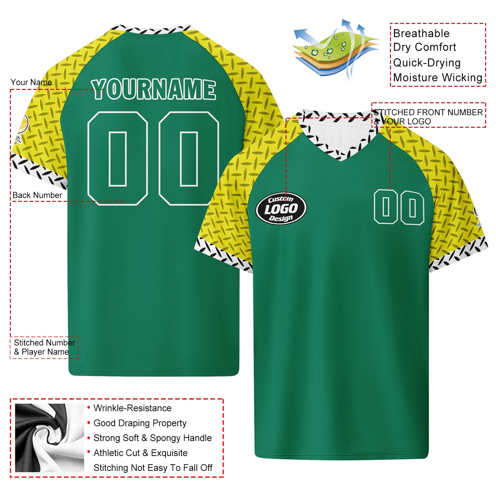 Custom South Africa 2026 World Cup Football Shirt Customized Soccer Jersey for Fans Add Your Name & Number FZ190-F025126-4