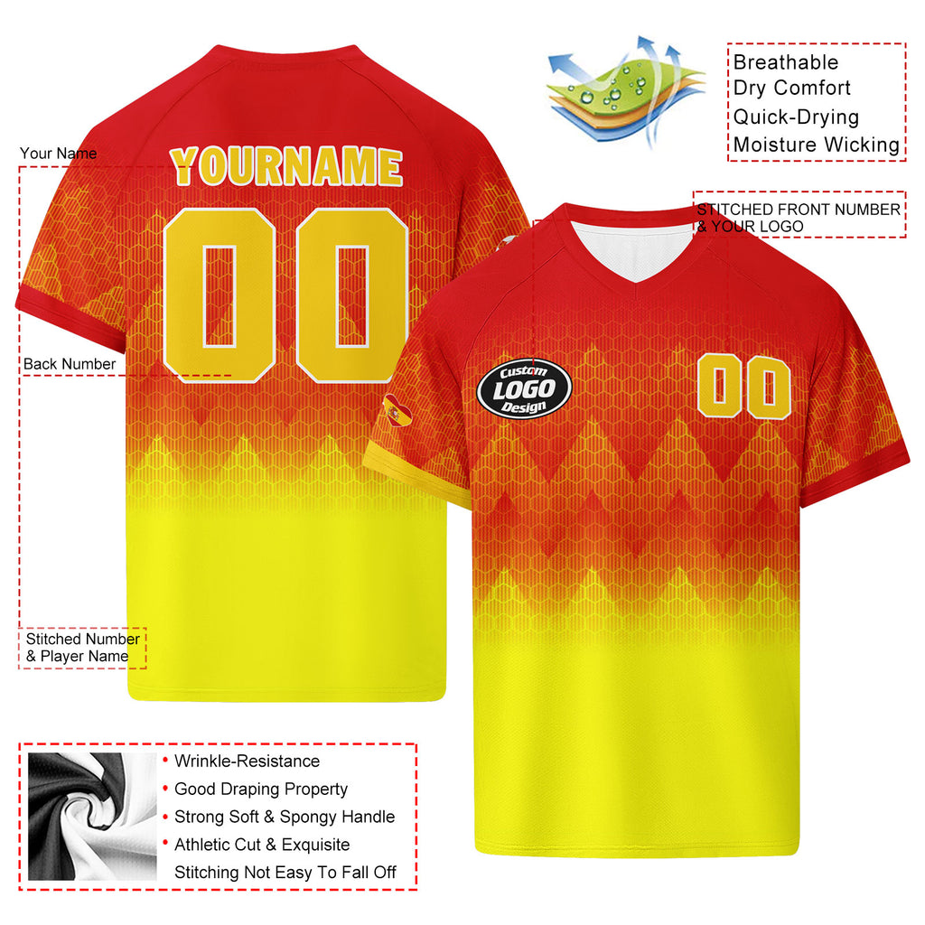 Custom Spain 2026 World Cup Football Shirt Customized Soccer Jersey for Fans Add Your Name & Number FZ190-F025072-2