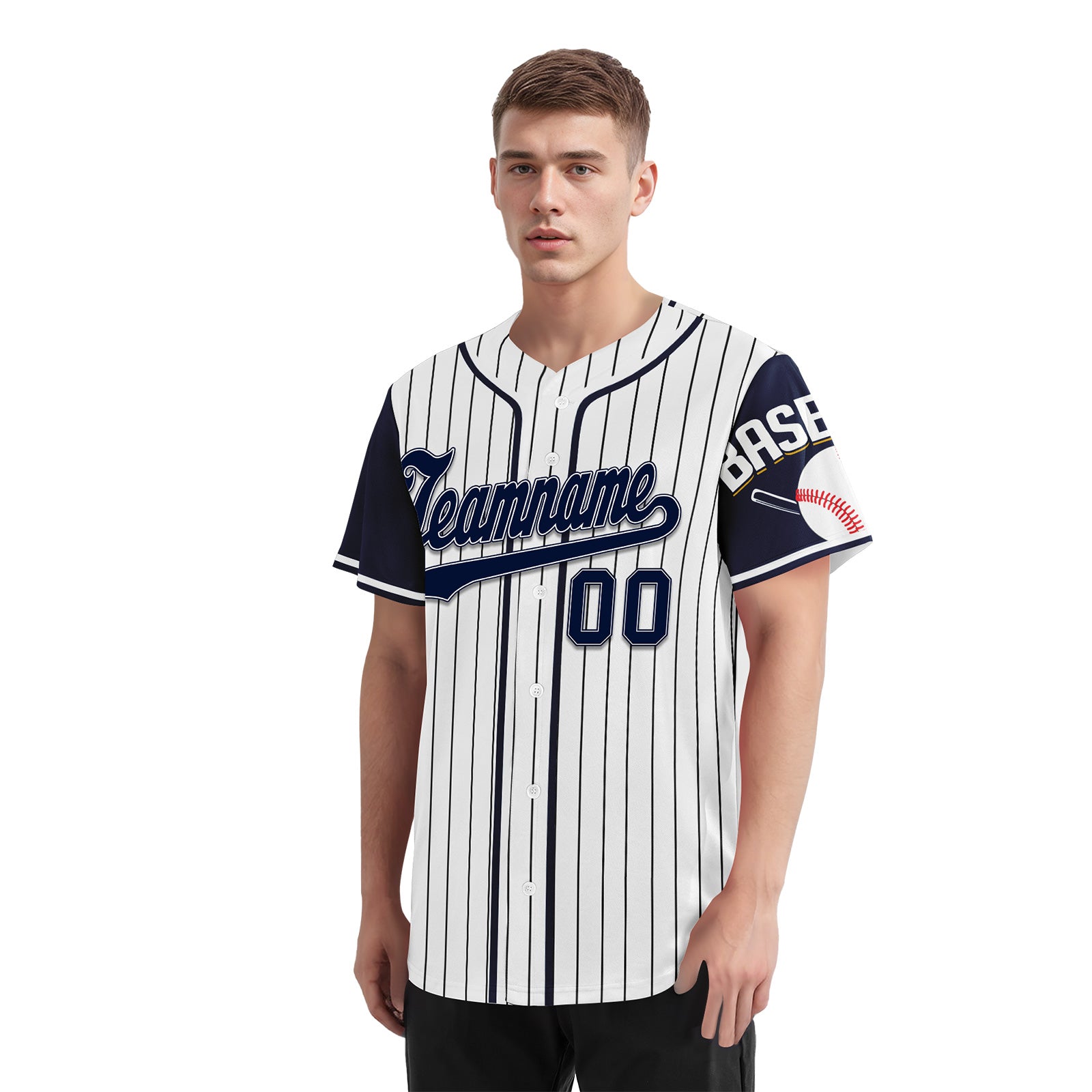 Custom Vintage Personalized Authentic Baseball Jersey BSBJ01-E025021-3