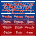 Custom Blue Red Fade Fashion Personalized Authentic Baseball Jersey BSBJ01-D0a70bd