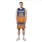 Custom Blue Orange Fade Fashion Sports Uniform Basketball Jersey BBJ01-D020102-3