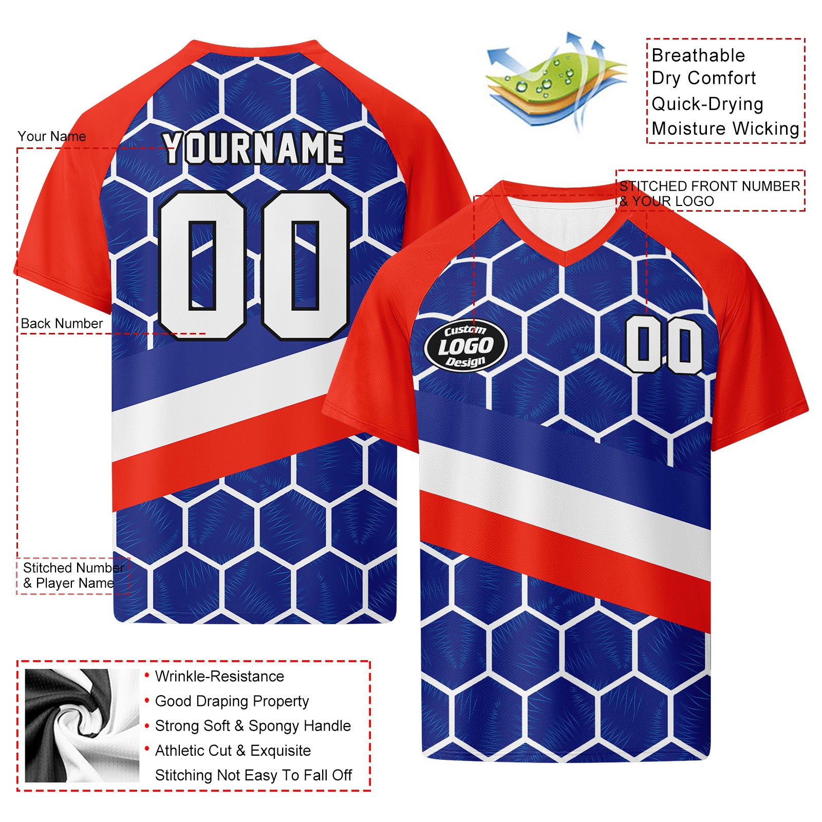 Custom France 2026 World Cup Football Shirt Customized Soccer Jersey for Fans Add Your Name & Number FZ190-F023107-7