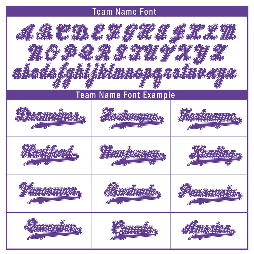 Custom White Purple Raglan Sleeves Personalized Authentic Baseball Jersey BSBJ01-D020200-13