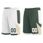 Custom White Green Classic Style Reversible Basketball Uniform Personalized Ordinary BBJR-D017010