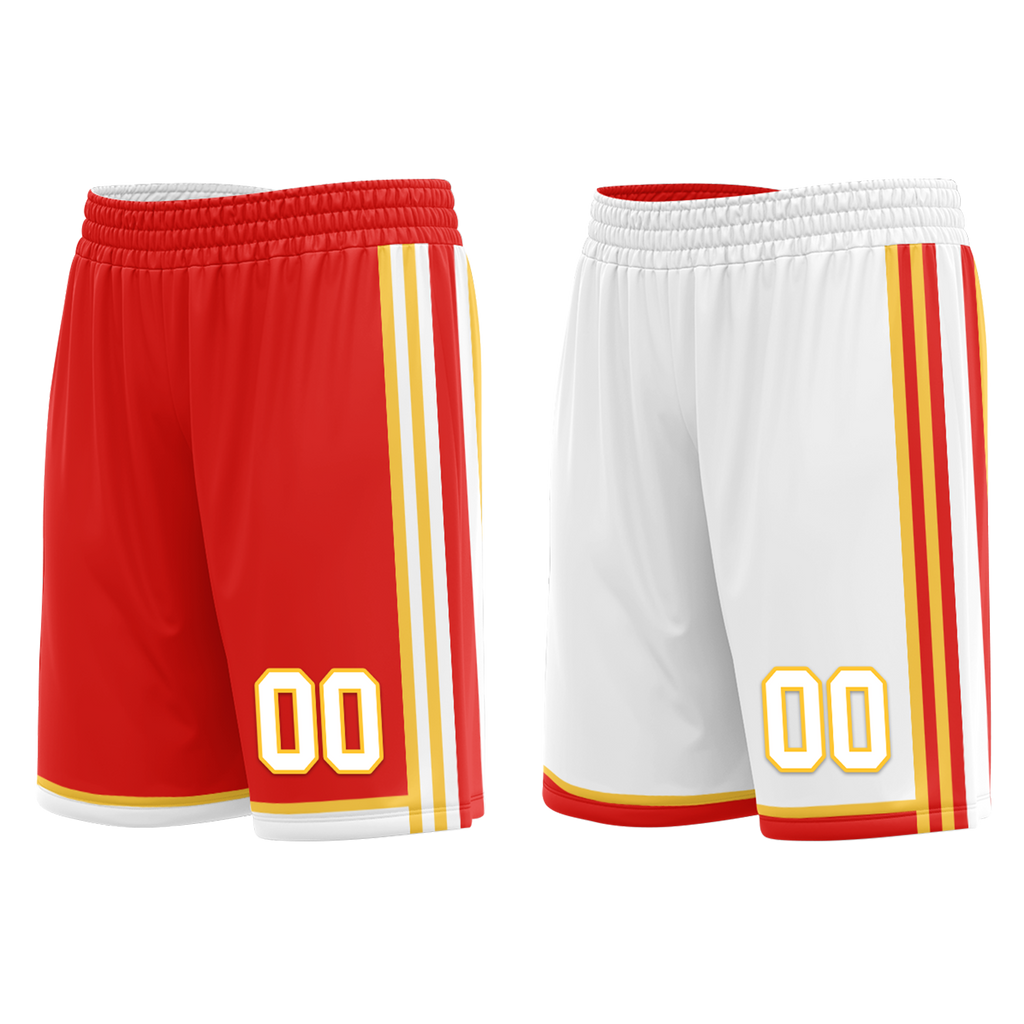 Custom Red White Classic Style Reversible Basketball Uniform Personalized Ordinary BBJR-D017027