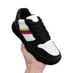 Custom Black White Pittsburgh Shoes Personalized Sneaker FN032-D020389-30