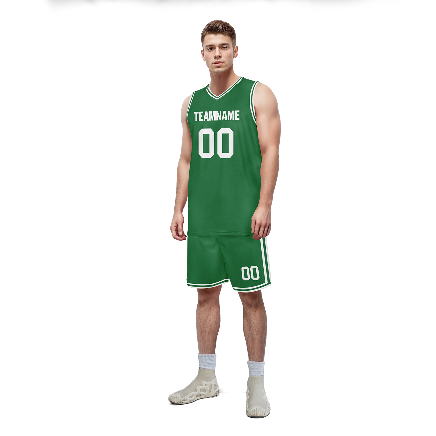 Custom Green Classic Style Sports Uniform Basketball Jersey BBJ01-bd0a700a