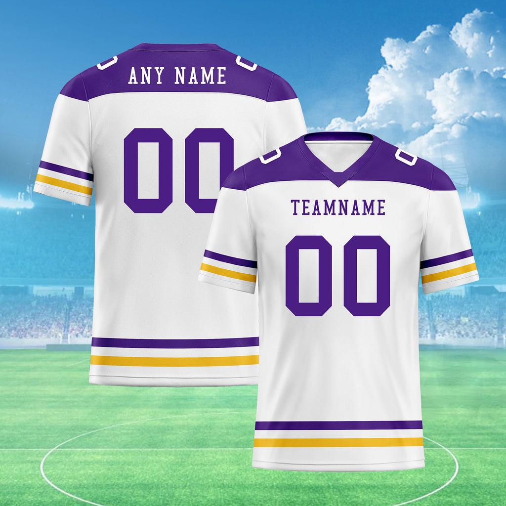 Custom Minnesota Personalized Authentic Football Jersey FBJ02-E0607-22