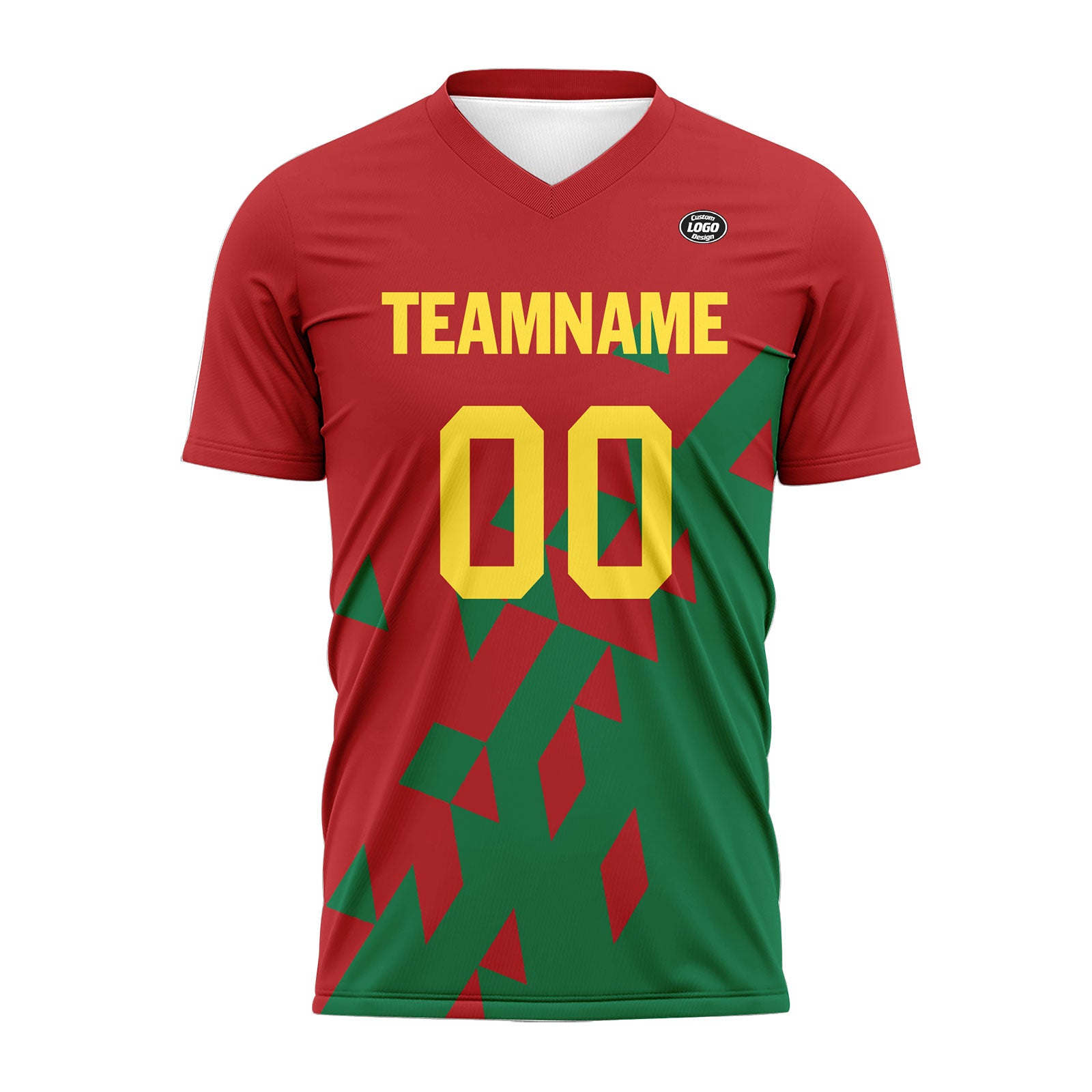 Custom Red Green Soccer Sets Jersey Personalized SCJ101-D28015