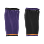 Custom Purple Black Classic Style Reversible Basketball Uniform Personalized COOLMAX BBJR-D017058