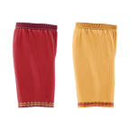 Custom Red Yellow Classic Style Reversible Basketball Uniform Personalized Ordinary BBJR-D017011