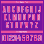 Custom Purple Pink Raglan Sleeves Personalized Authentic Baseball Jersey BSBJ01-D017202