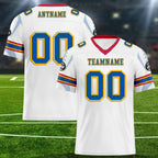 Custom White Pittsburgh Football Jersey and Sports Shoes Combo Offer Personalized Combo ZH-D025008-31