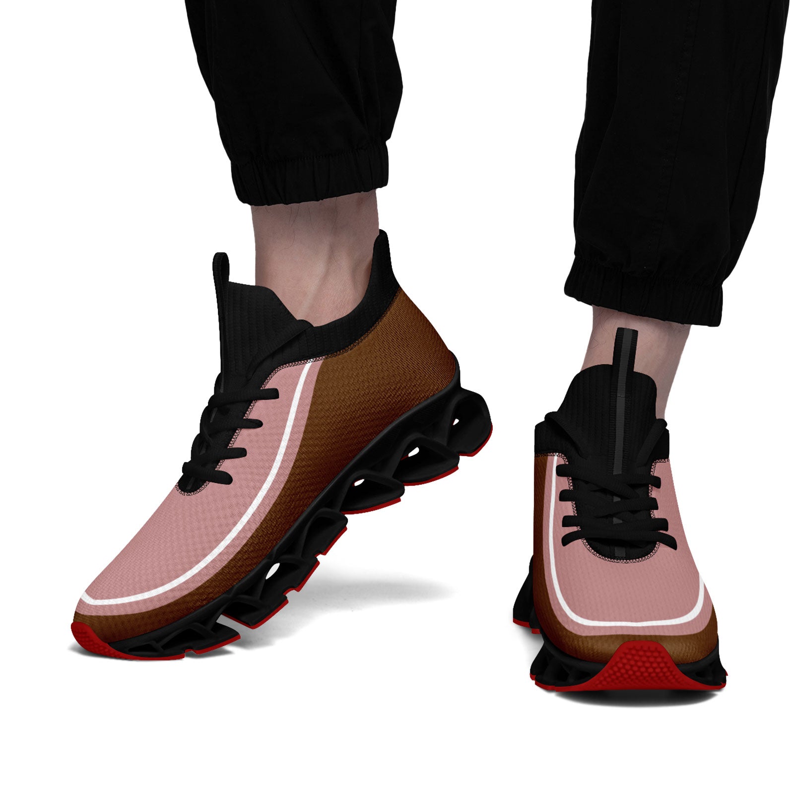 Custom Dark Pink Brown Maxsoul Shoes Personalized Sneaker FN030XD-D020388-18