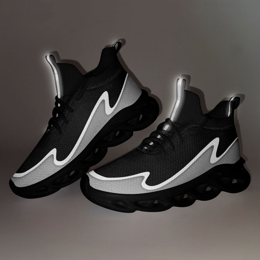 Custom Black Gray Maxsoul Shoes Personalized Sneaker FN030A-E020011-1