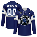 Custom Blue White Personalized Hockey Jersey HCKJ01-D0a70bd