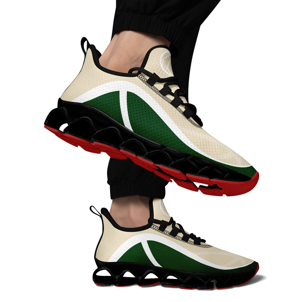 Custom Green Cream Maxsoul Shoes Personalized Sneaker FN003XD-D020391-14