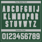Custom Green Gray Raglan Sleeves Personalized Authentic Baseball Jersey BSBJ01-D017174