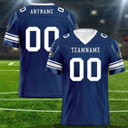 Custom Blue Black Indianapolis Football Jersey and Sports Shoes Combo Offer Personalized Combo ZH-D025008-16