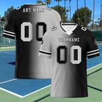 Custom Grey Black Las Vegas Personalized Authentic Football Jersey FBJ02-D028017-26