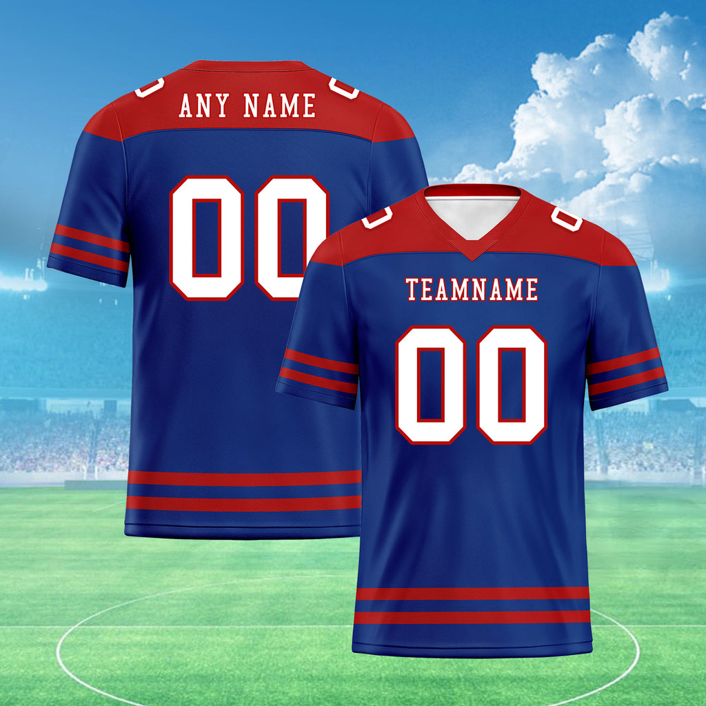 Custom New York Personalized Authentic Football Jersey FBJ02-E0607-18