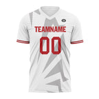 Custom White Gray Soccer Sets Jersey Personalized SCJ101-D28046